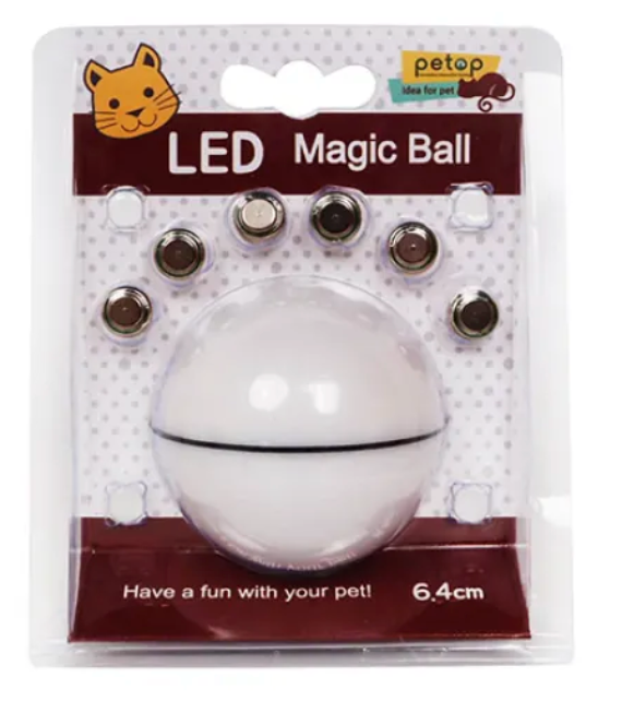 LaserPlay Smart Cat Ball Toy - Automatic Play for Bored Cats