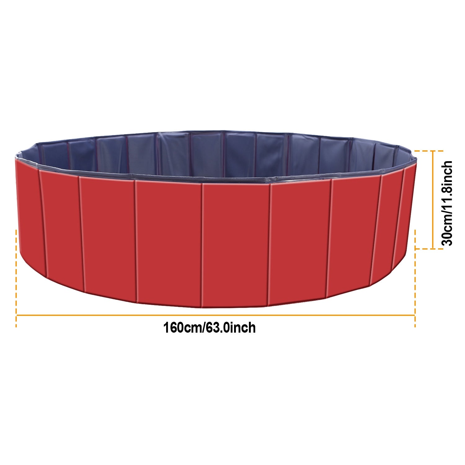 Foldable Pet Swimming Pool, Portable Dog Pool, Non-Slip Durable PVC, US Stocked, 3-Day Delivery