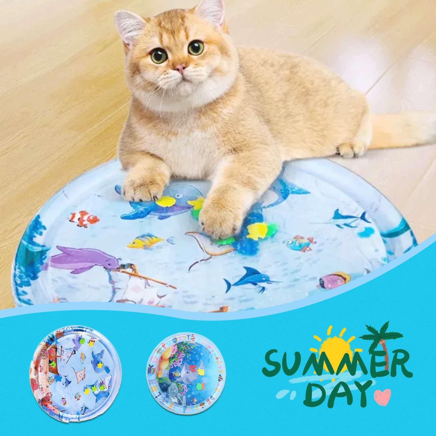 Summer Cooling Pet Water Bed - Orthopedic Ice Pad Cushion for Dogs